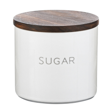 Контейнер для хранения сахара 0,4 л с деревянной крышкой