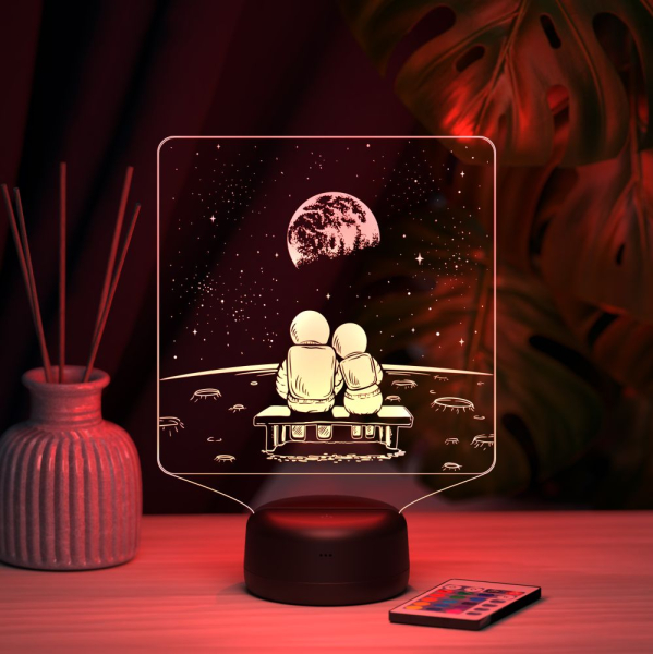 3D светильник  Светильник "Космонавты"