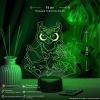 3D светильник  Светильник "Сова на ветке #2"
