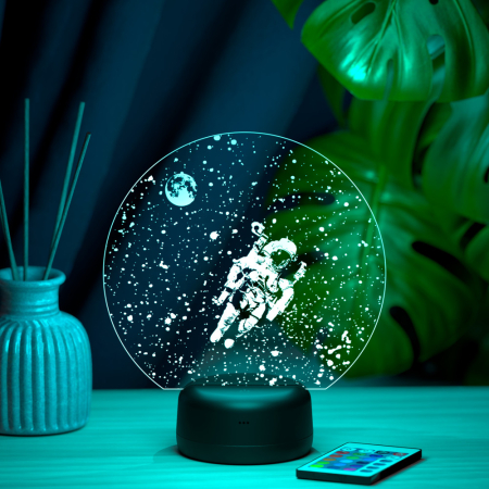 3D светильник  Светильник "Космонавт в космосе"