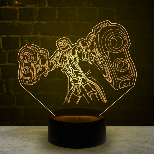 3D светильник  Солдат 24 - Овервотч (Overwatch)