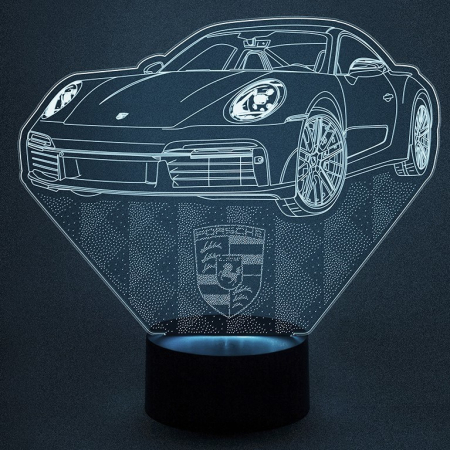 3D светильник  Porsche 911