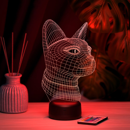 3D светильник  Светильник "Египетская кошка"