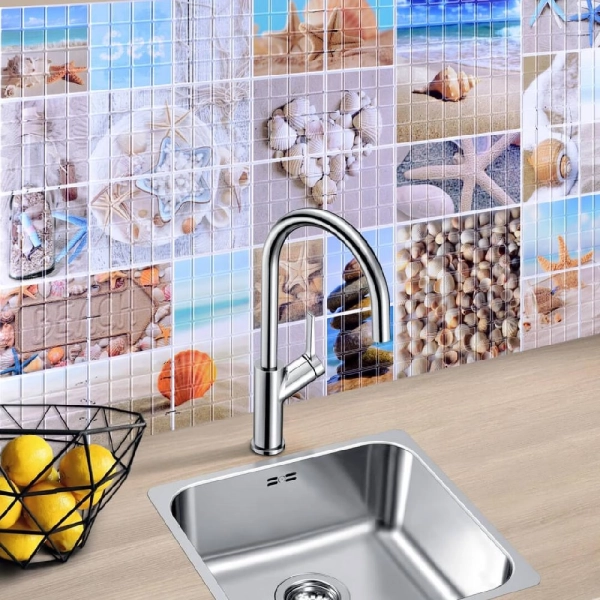 Панель ПВХ 0,3 мозаика Морской берег