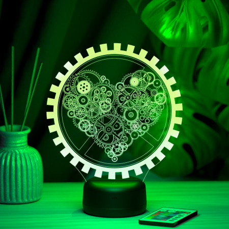 3D светильник  Светильник "Механическое сердце"