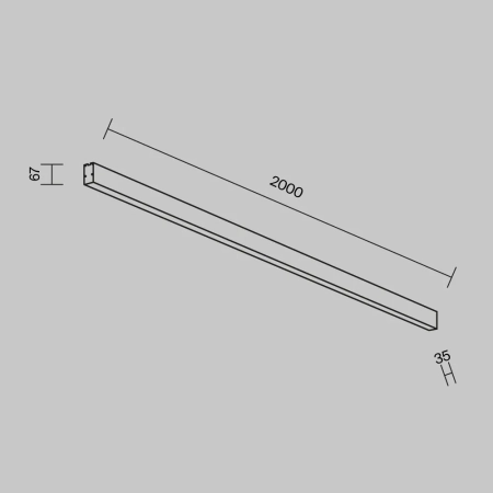 Линейный светильник Technical LL311040