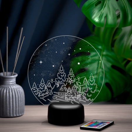 3D светильник  Светильник "Зимняя ночь"