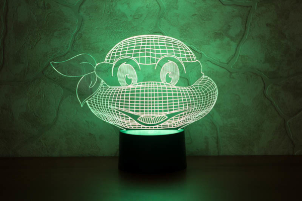 3D светильник  Черепашка-ниндзя