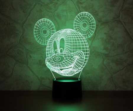 3D светильник  Микки Маус