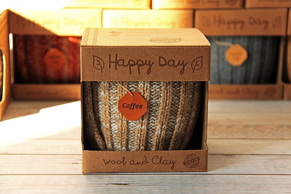 Вязаная кружка "Латте"