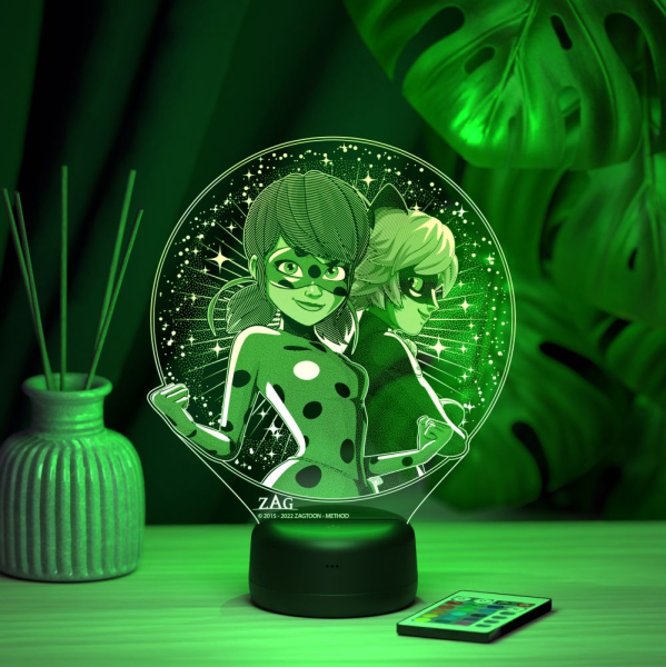 3D светильник  Леди Баг и супер кот