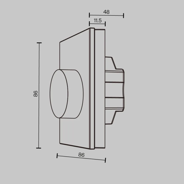 Роторная панель управления Lighting control 711024