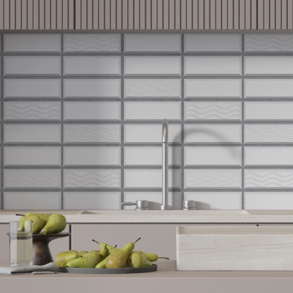 Панель ПВХ 0,3 мозайка на клеевой основе Плитка Эстетика (10шт)