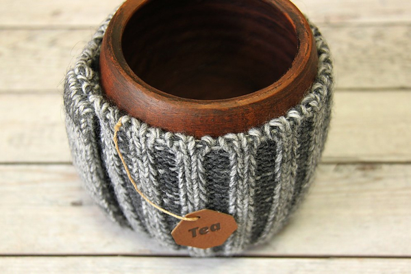 Вязаная кружка "Пуэр"