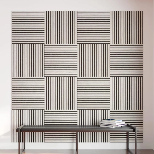 Панель Стеновая Акустическая Stella Comfort Standart Лиственница Лагерта 600х600х9 (уп.1шт.)