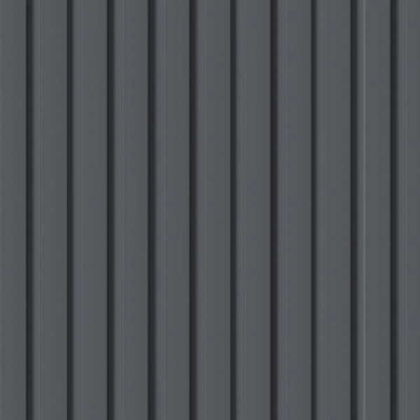 Панель Стеновая Реечная МДФ Stella Beats De Luxe Black Lead 2700x119x16 (4шт.упак.)