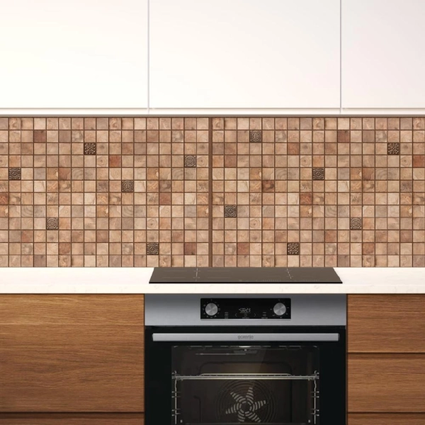 Панель ПВХ 0,3 мозаика Микс орех STELLA