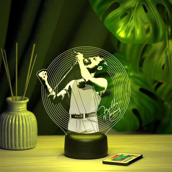 3D светильник  Светильник "Фредди Меркьюри #3"