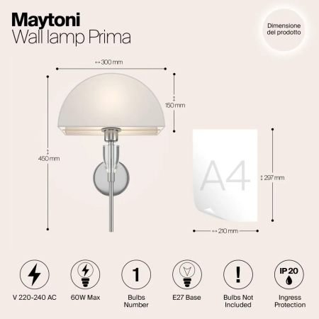 Настенный светильник (бра) Maytoni Z034WL-01CH