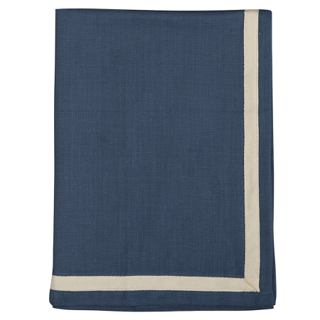 Набор из двух кухонных полотенец саржевого плетения темно-синего цвета из коллекции essential, 50х70 см