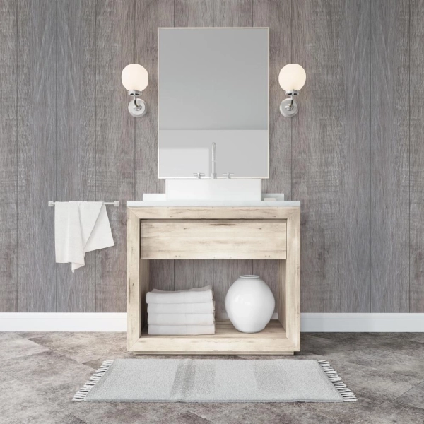 Панель ПВХ Stella Premium Ламинация Дуб горный светлый 2700х250х9 (8шт.упак.)