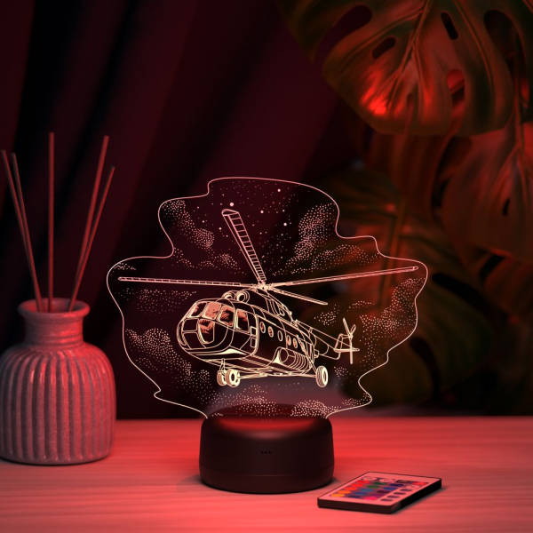 3D светильник  Светильник "Ми-8 гражданская версия"