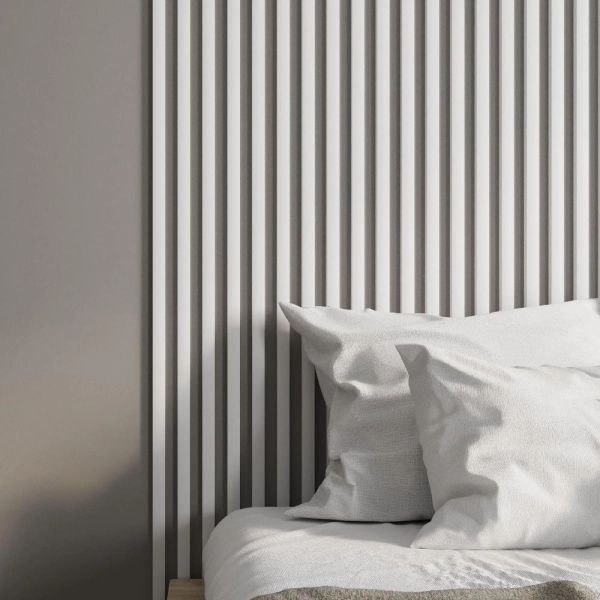 2К Интерьерная рейка МДФ Stella Милана Standard Белый 20*30*2700 (уп.8 шт.)