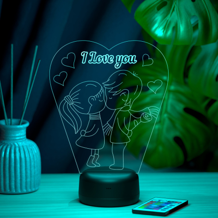 3D светильник  Светильник "Первая любовь"