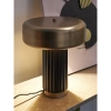 Лампа настольная stone, D27х35 см, черная/золотистая