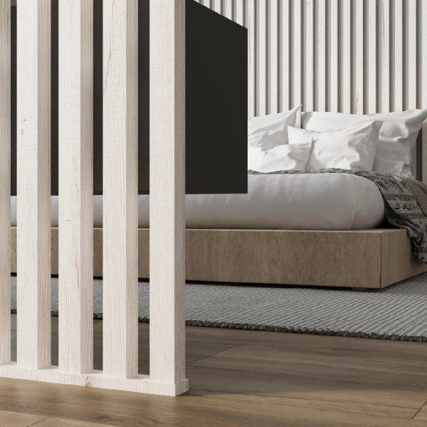 Интерьерная рейка МДФ STELLA Бриона Дуб Санремо Белый 16*40*2700 (уп.8 шт.)