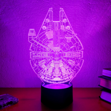 3D светильник  Сокол тысячелетия