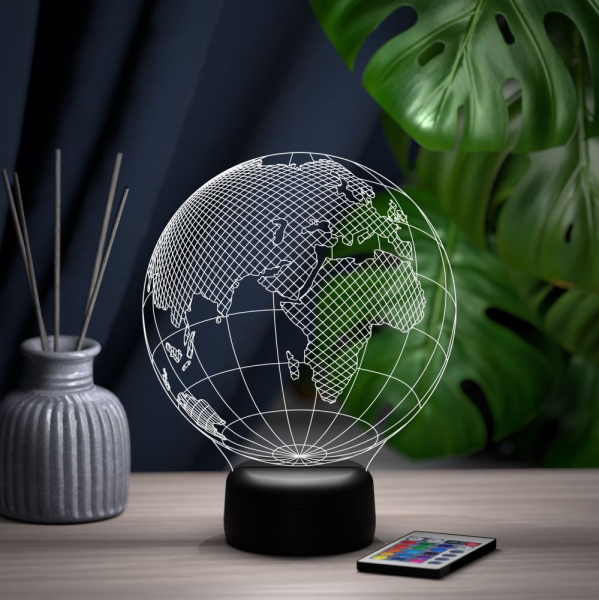 3D светильник  Светильник "Европа (глобус)"