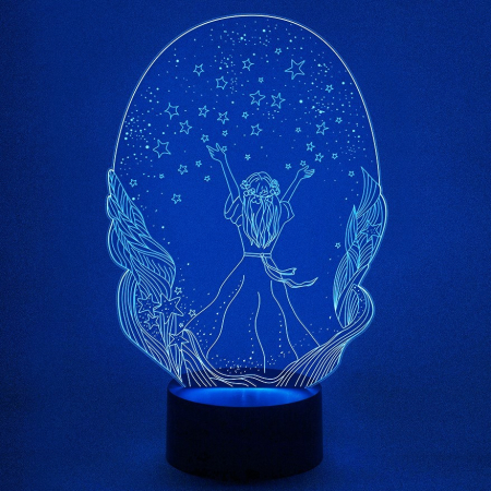 3D светильник  Звёздная ночь