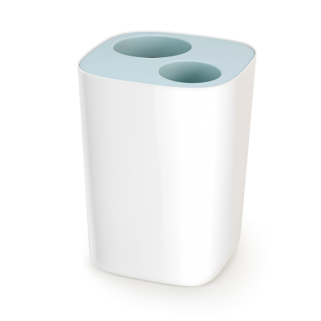 Контейнер мусорный split™ для ванной комнаты, бело-голубой