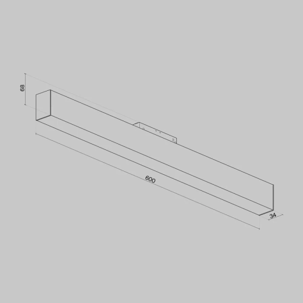 Трековый светильник Technical TR012-2-20W4K-B