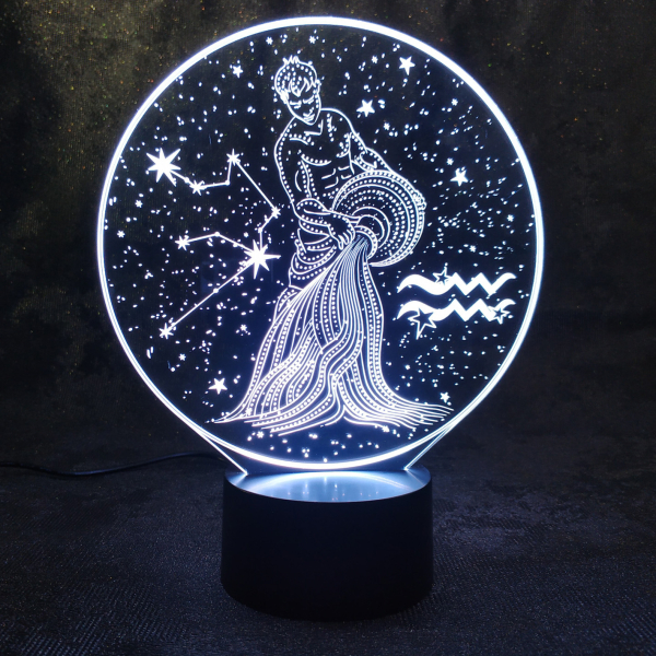 3D светильник  Зодиак - Водолей