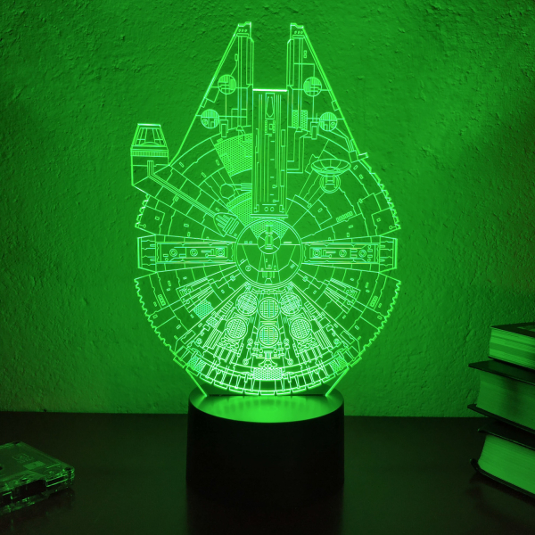 3D светильник  Сокол тысячелетия