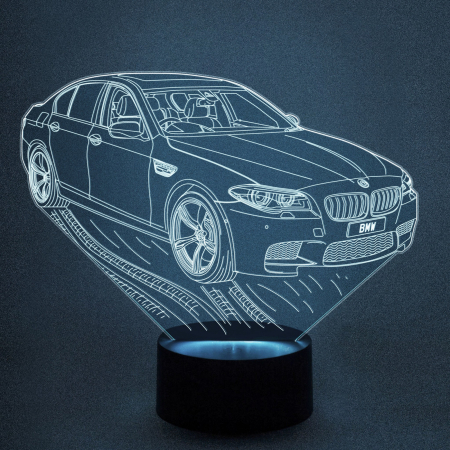 3D светильник  Автомобиль BMW 5-Series F10