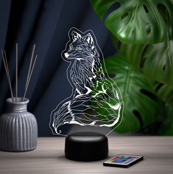 3D светильник  Светильник "Лисица"