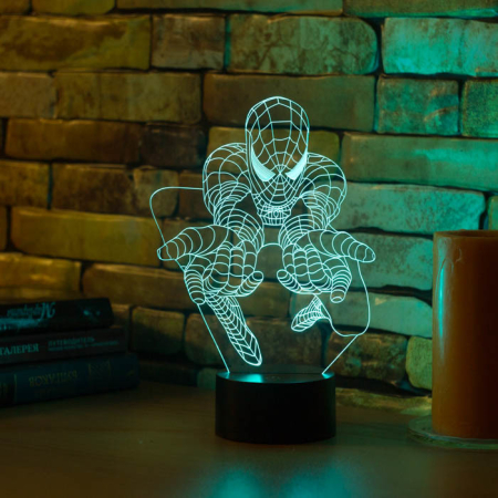 3D светильник  Человек паук #3