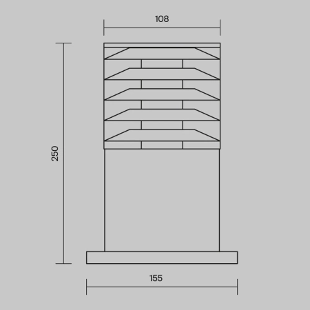 Ландшафтный светильник Outdoor O576FL-01B1