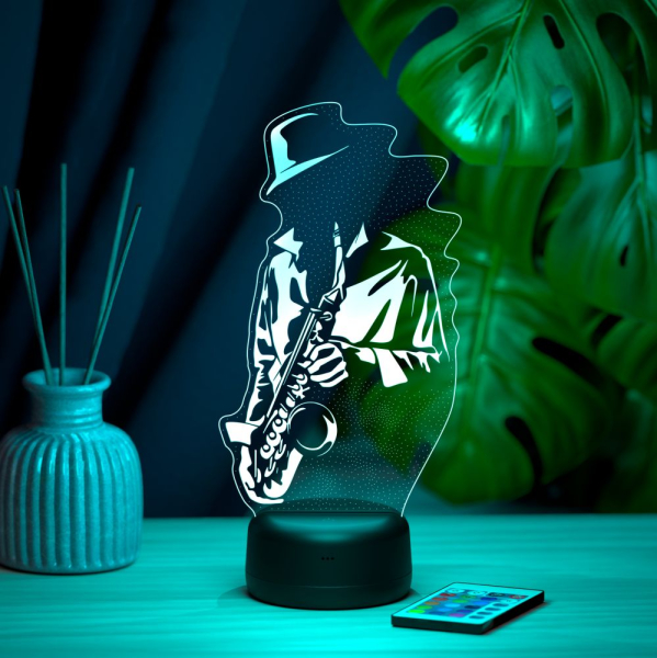 3D светильник  Светильник "Саксофонист"