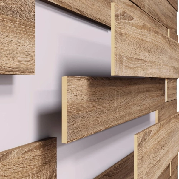 Панели 3D МДФ STELLA Дуб Сонома (уп-1,13кв.м)