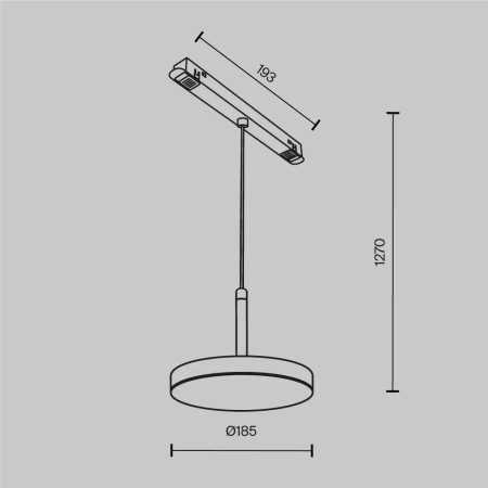 Трековый светильник Technical TR123-2-15W3K-B