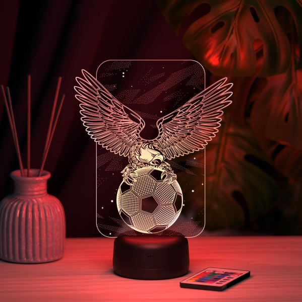 3D светильник  Светильник "Орёл с футбольным мячом"