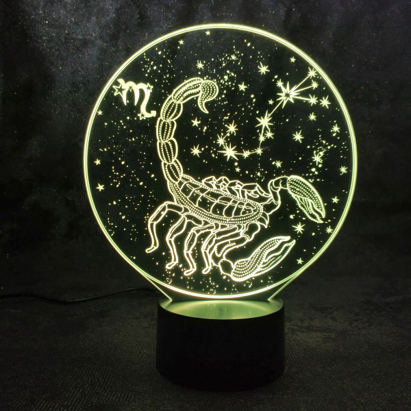 3D светильник  Зодиак - Скорпион