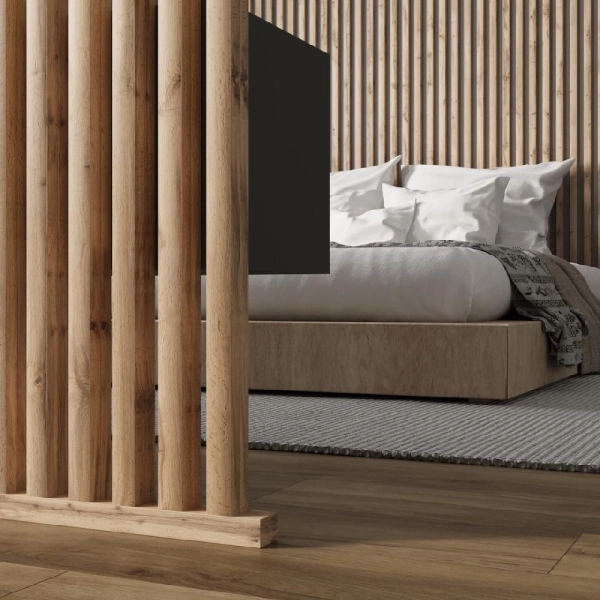 2К Интерьерная рейка МДФ Stella Милана Light Пекан 20*30*2700 (уп.8шт.)