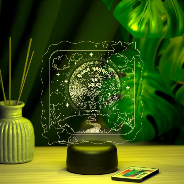 3D светильник  Светильник "Две подружки"