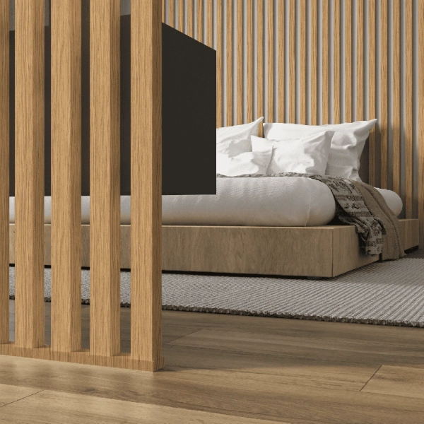 2К Интерьерная рейка МДФ Stella Бриона Standart Дуб Сальвадор 16*40*2700 (уп.8 шт.)