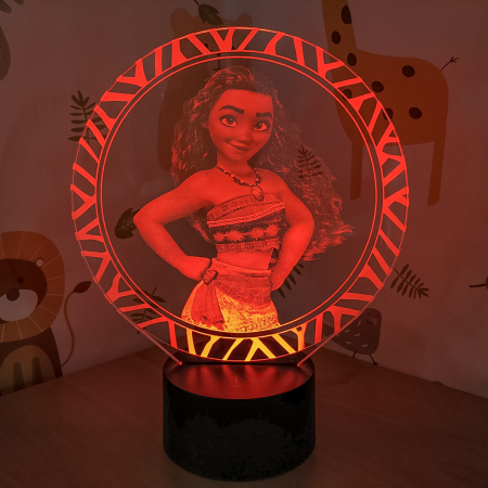 3D светильник  Моана